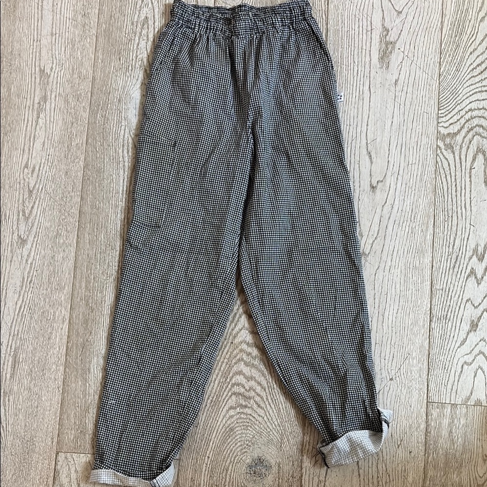 Five Star Black and White Trousers Relaxed Fit